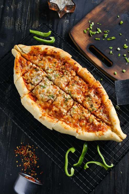 مخبوزات مع الخضار